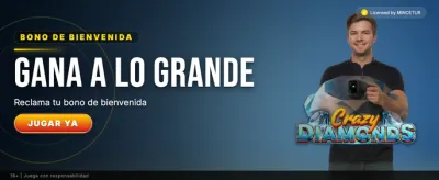 Interfaz de juego de casino con premios y efectos visuales dinámicos